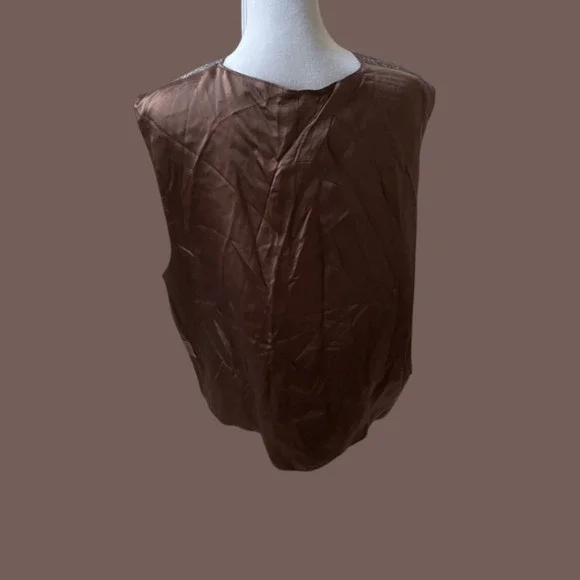 Chiamare Reversible Vest | Silk Geometric Print | Size XL | Vintage - Picture 2 of 3